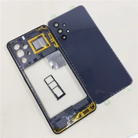 Phone Housing Middle Frame For Samsung Galaxy A32 4G A325 Battery Back Cover Case Panel Lid Rear Door With Camera Lens 3