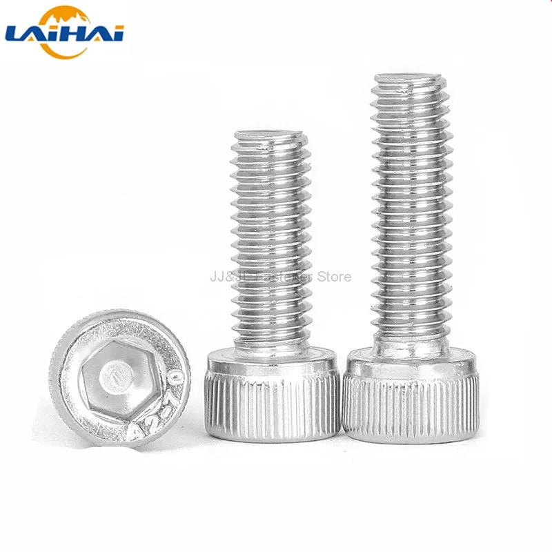 10pcs M3 M4 M5 M6 M8 304 A2 Stainless Steel Hexagon Socket Head Bolt L=4-120mm