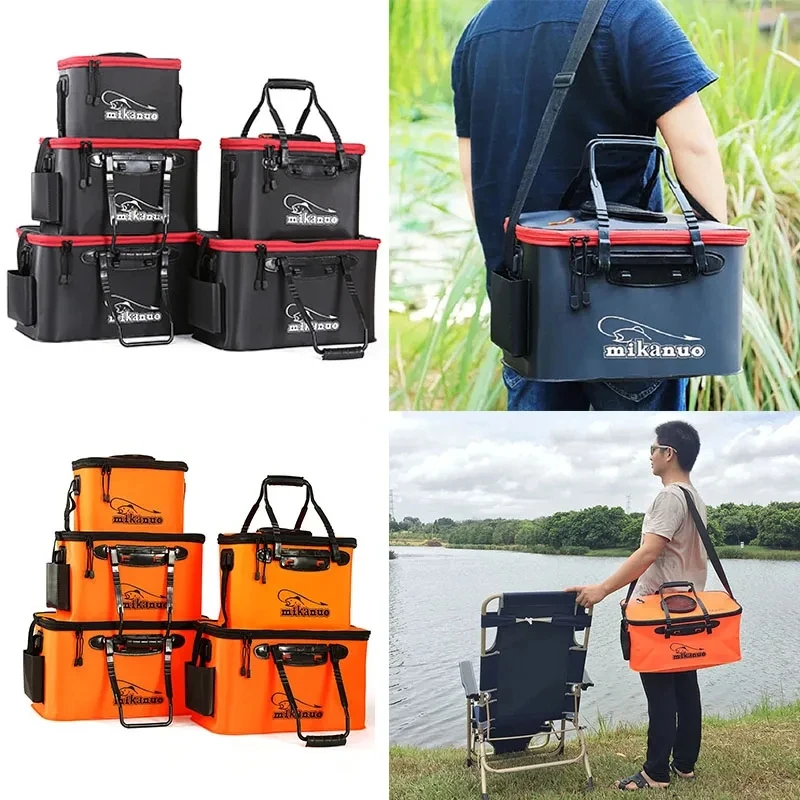 Large Fishing Box Organizer Multi-function Lure Live Fish Bucket