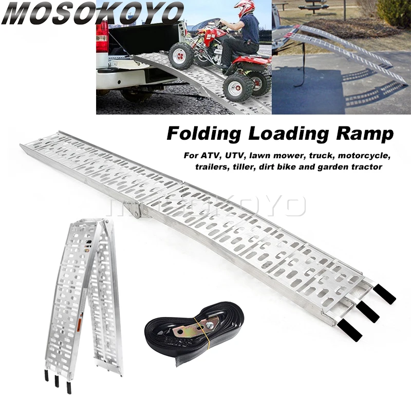 

Алюминиевая лестница ATV для газонокосилки, грузовика, прицепа, культиватор, внедорожник, пикап, грузовики, портативные пандусы, складные грузовые пандусы