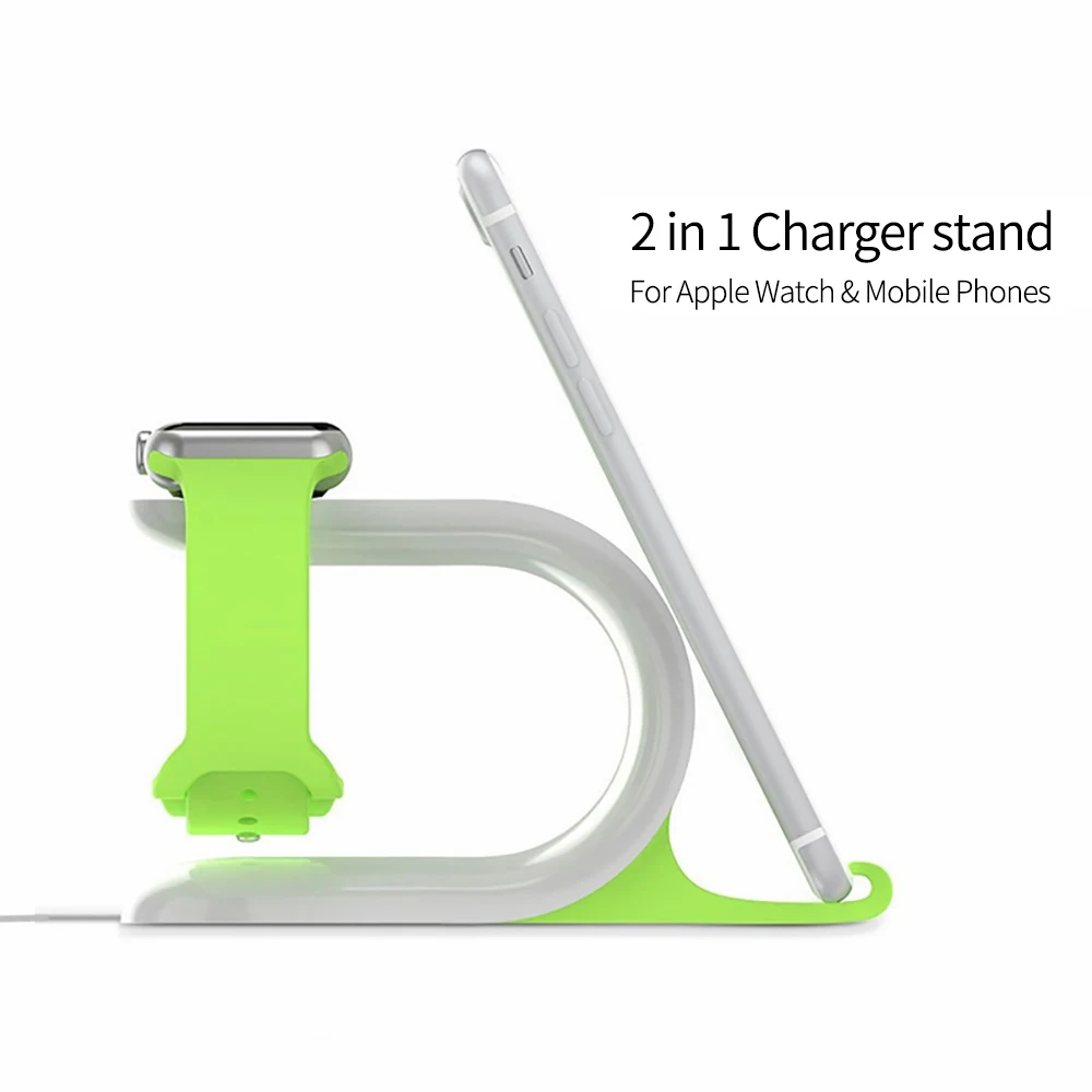 Multifunctional Charging Dock Stand Docking Station Charger Holder 2 in 1 for Samrt Watch IPhone Huawei XIaomi Smartphone