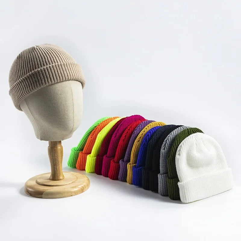 

New Knitted Hat Women Korean Edition Autumn/Winter Gua Skin Men Warm Short Cold Hat Knitted Hat Must have for beautiful