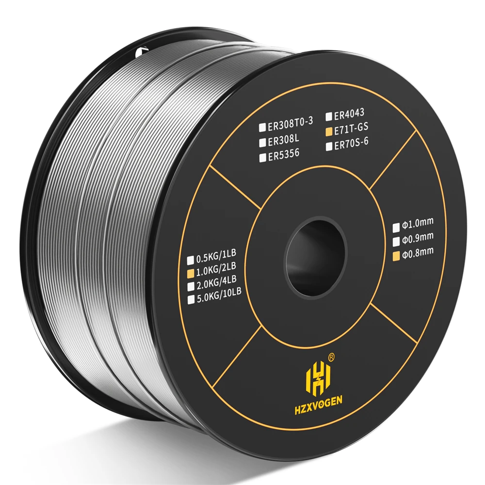 HZXVOGEN E71T-GS Flussmittelfüllter Schweißdraht 0,8 mm 1 kg Universaldraht Gasloses MIG-Schweißgerät Zubehör für MIG-Lötwerkzeug – Detail 6