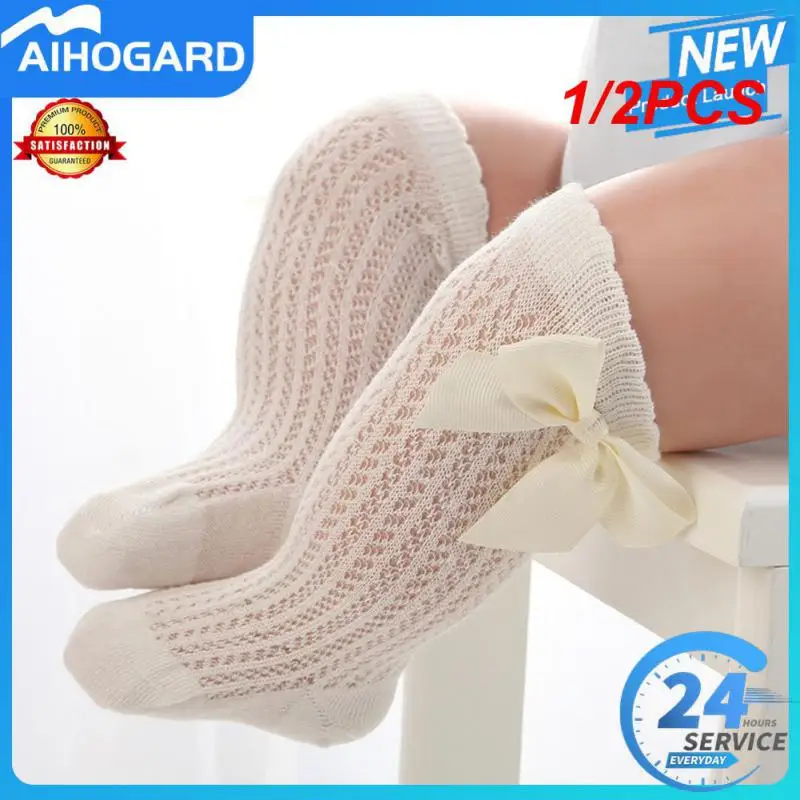 

1/2 шт., детские теплые однотонные леггинсы с бантом, на возраст 0-3 года