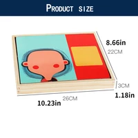 100+Pcs Wooden Magnetic Puzzle Toys Children 3D Puzzle Figure/Animals/ Vehicle /Circus Drawing Board Learning Wood Toys Gifts 2