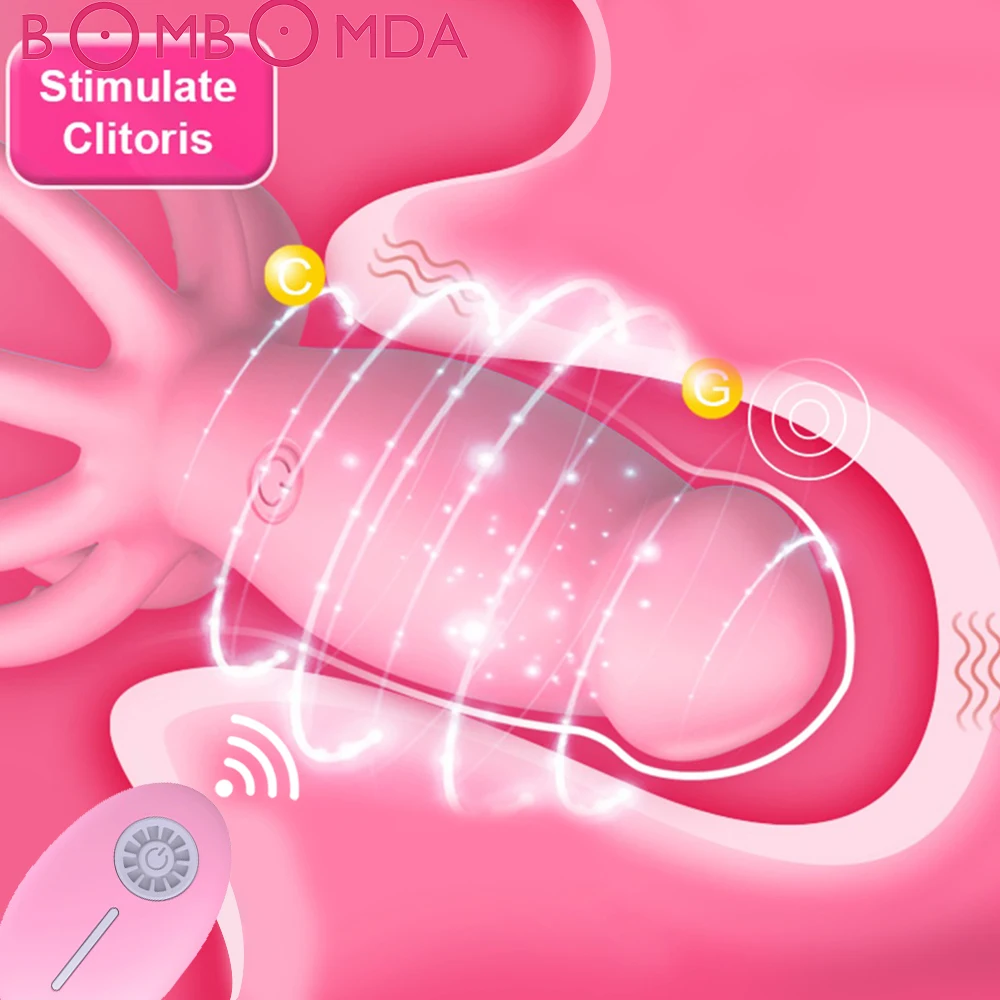 Wireless Nipple Dildo Vibrator With Remote Control Massager_voghion.com