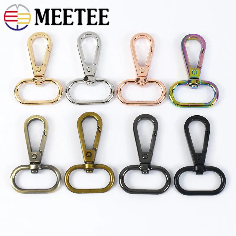 

5/10Pcs 16/20/25/32/38/50mm Metal Swivel Trigger Buckles Bag Strap Connector Hook Webbing Lobster Clasps DIY Hardware Accessorie