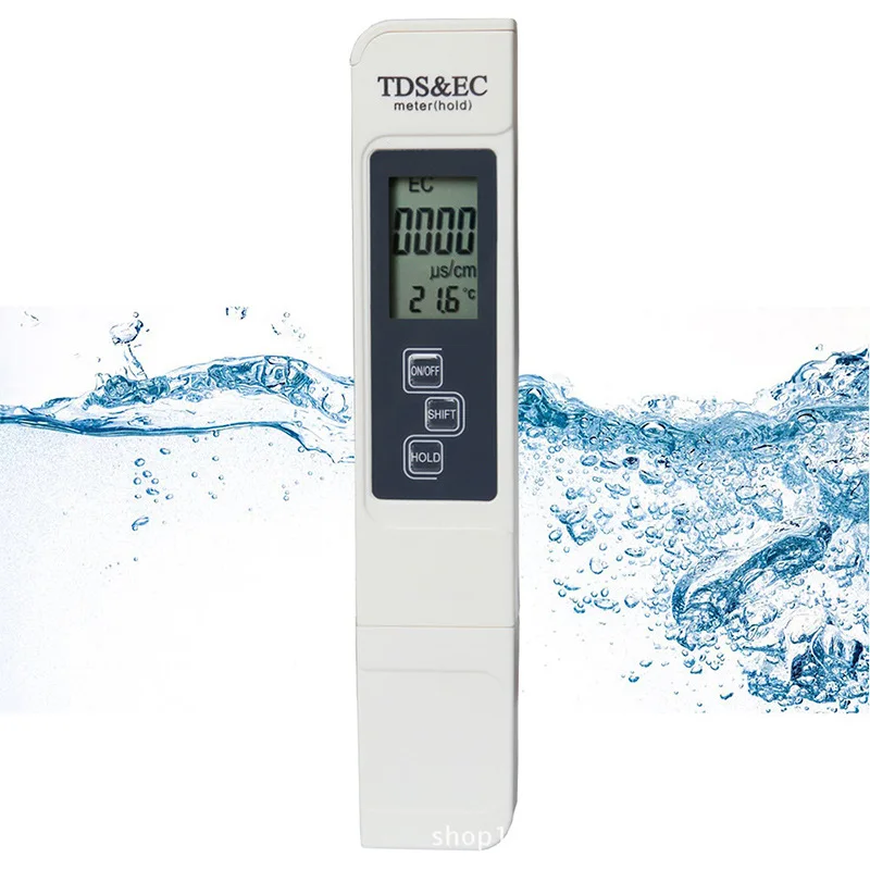 Digital Water Quality Tester TDS EC Meter Range 0-9990 Multifunctional Water Purity Temperature Meter TEMP PPM Tester 4
