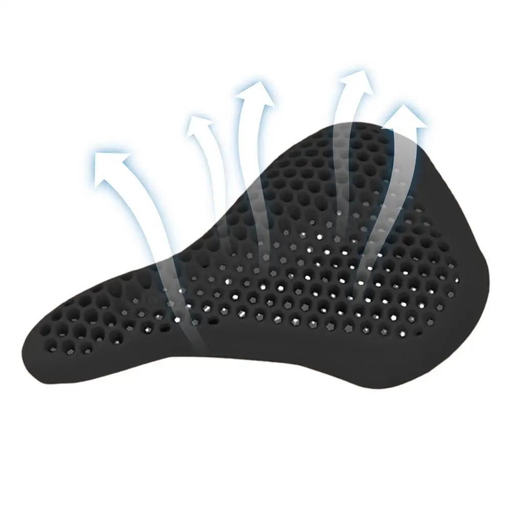 honeycomb structure Silicone Seat Cover for Cycling bicycle Seat Cushion Cover anti-slip shock absorption Saddle Cover equipment