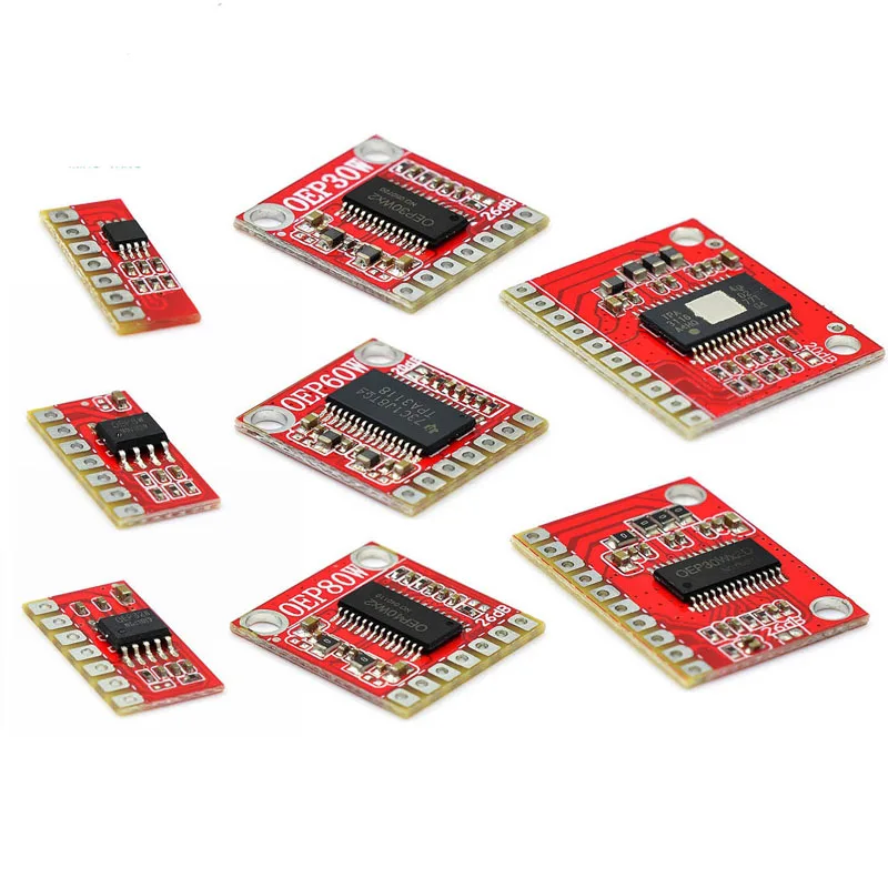 

1~50Pcs OEP8W/30W/32W/60W/80W/30W*2/50W*2 Single And Dual Channel Digital Power Amplifier Board Class D