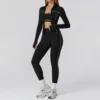 Yoga Set 2/3PCS Sports Outfits Women Clothes Fitness Tracksuit Gym Legging Workout Long Sleeved Female Bra Yoga Suit Sportswear 5