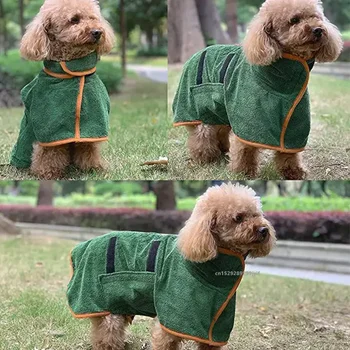 Quick-Dry Absorbent Bathrobe for Dogs & Cats