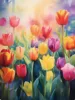 1pc Charming Tulips Art Coloring Book Original Upgraded Paper Thickened 22 Pages Coloring Books Gift For Holiday Birthday 6