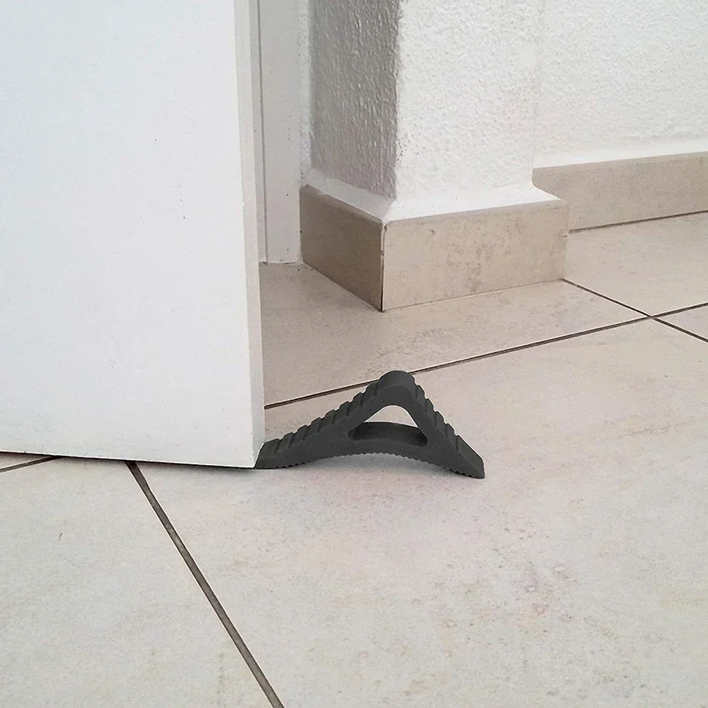 Door stopper Rubber door anti-collision stopper Reusable floor block Wedge doorstops Home window limiter