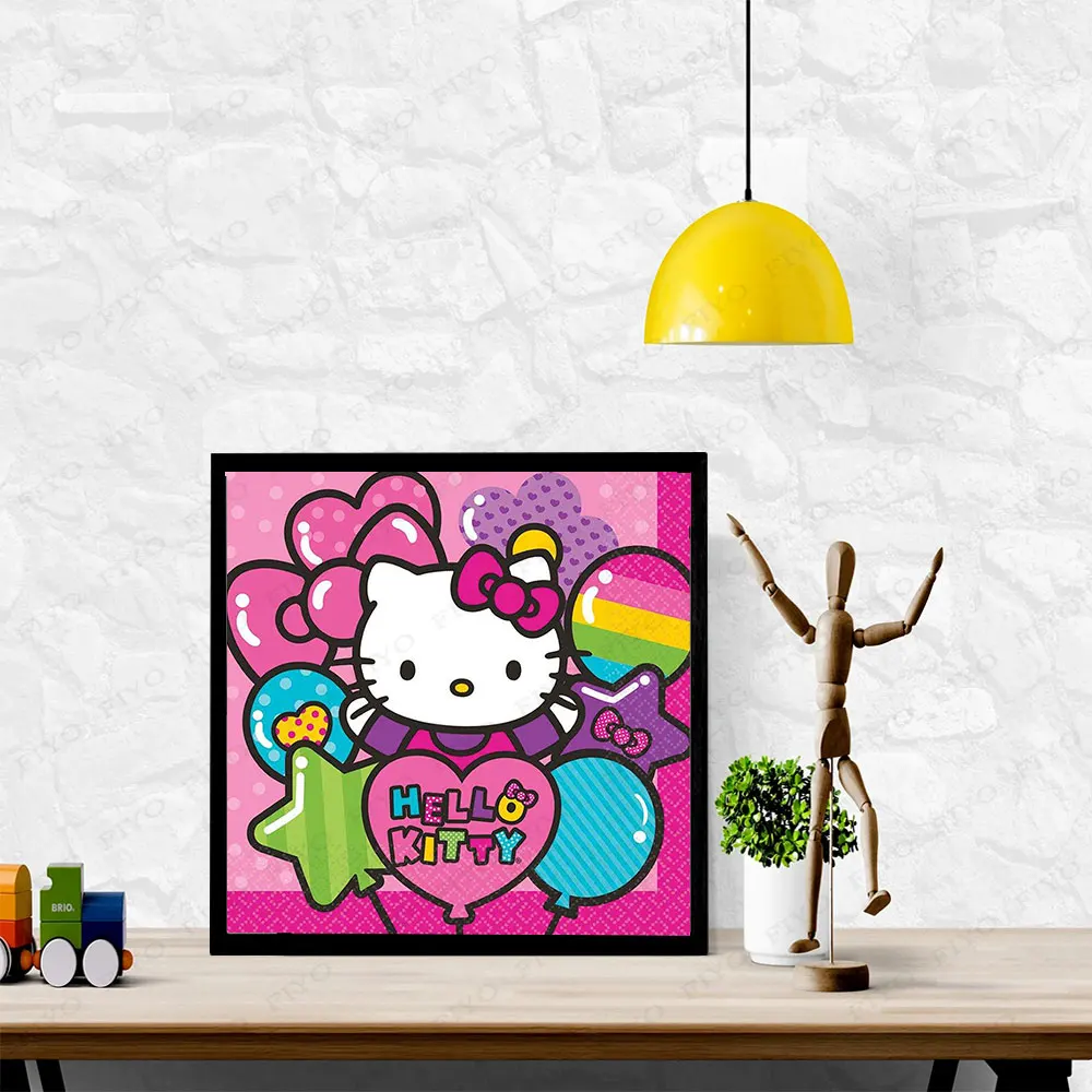 Diy 5d Hello Kitty Fantasy World AB Drills Diamond Mosaic Painting Cute  Cartoon Cat Kids Handwork Gift Cross Stitch Room Decor - AliExpress