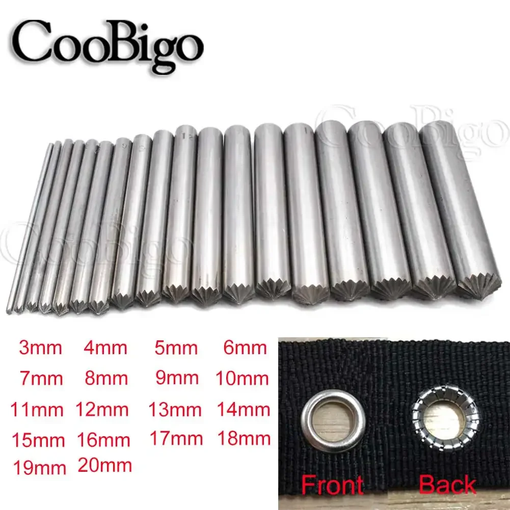 Eyelet Punch Tool Set 1set/lot 3mm-12mm Cracking Eyelet Punch Tool for Eyelets Installation Button Mold Clothing & Accessories