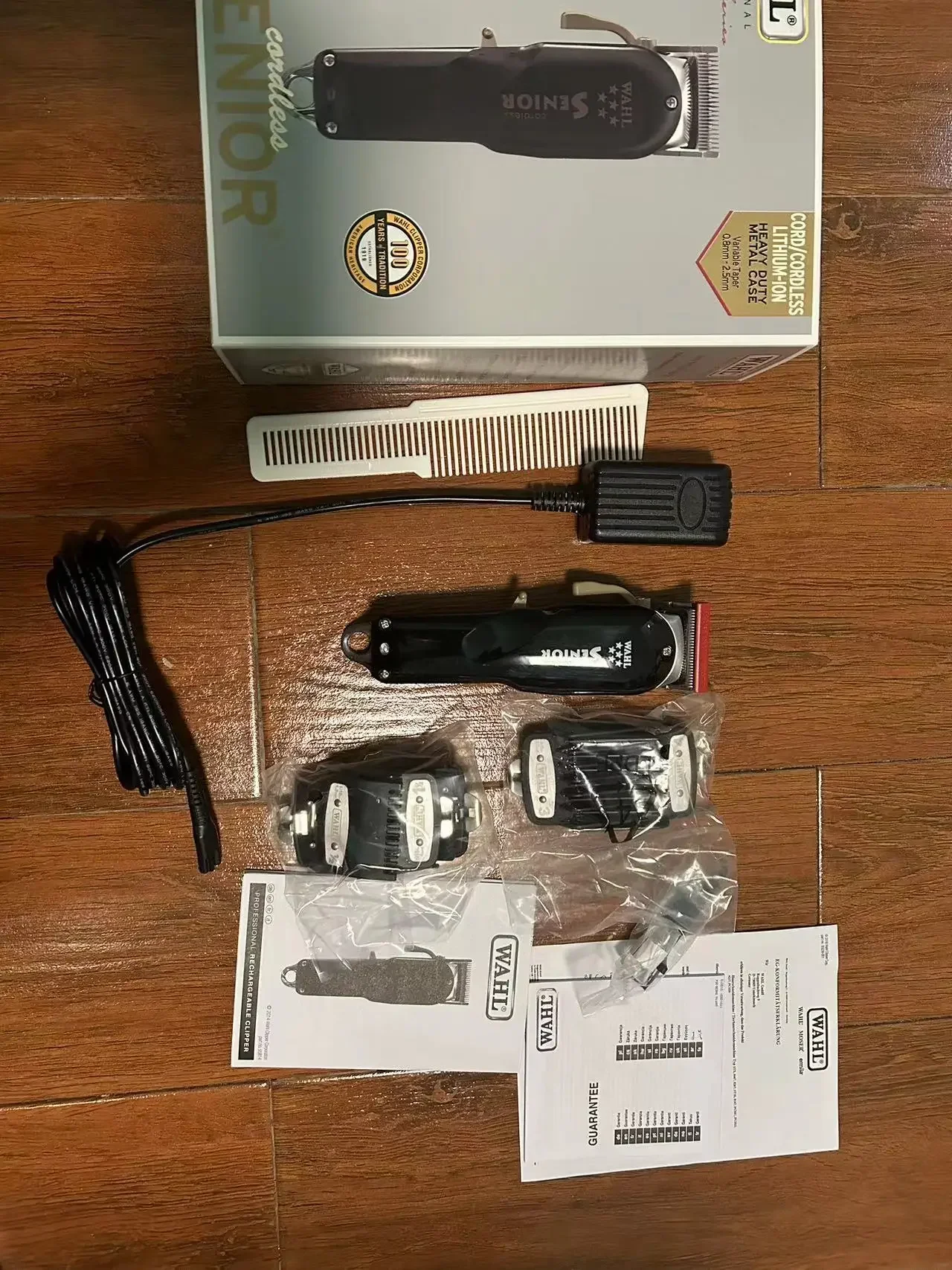 Wahl 8504 시니어 전문 무선 헤어 클리퍼, 스타일리스트 및 이발사용, 5 성급 시리즈