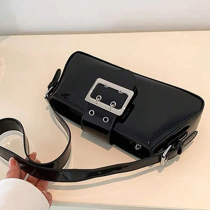 Luxury Designer Handbags for Women Laser Armpit Bag Brand Shoulder Bag Silver Chic Female Top Handle Bags Shopper Tote Bag Purse