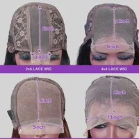 Perruques Courtes Bob en Cheveux Humains Vietnamiens 100% Naturels, Perruque Frontale en Dentelle HD 5x5 13x4, Densité 200%, Perruques Droites en Dentelle HD pour Femmes 6