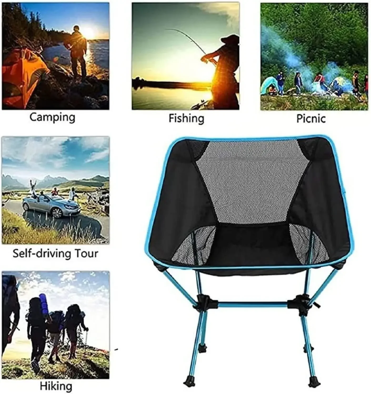 

Portable Ultralight Folding Chair High Load Outdoor Hiking Camping Chairs Superhard For Travel Beach Picnic Seat Fishing Tools