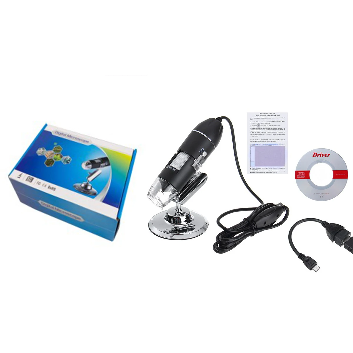 ޴  USB Ȯ,  HD Ȯ ð, 1600X 2MP 8 LED USB OTG  ̰, ֽ