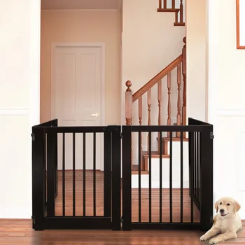 Free Standing Pet Gate with Door 1