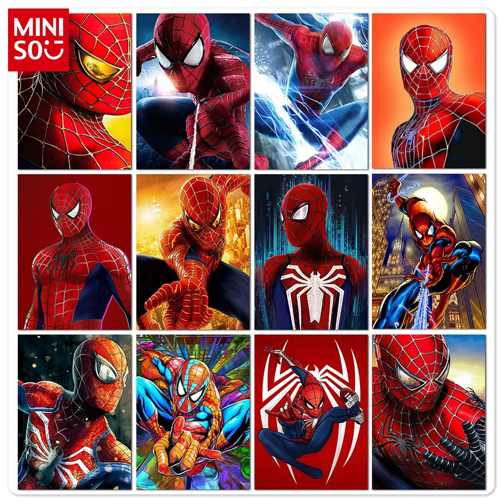 Diamond painting Disney Spiderman Diamond Painting Hero Cartoon Avengers 5D DIY Diamond Embroidery Mosaic Gem Puzzle Gift Home Decor