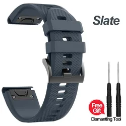 Silicone QuickFit Watchband Wristband, 22MM - Versatile and Durable Strap for Sport and Outdoor Adventures (Salte)