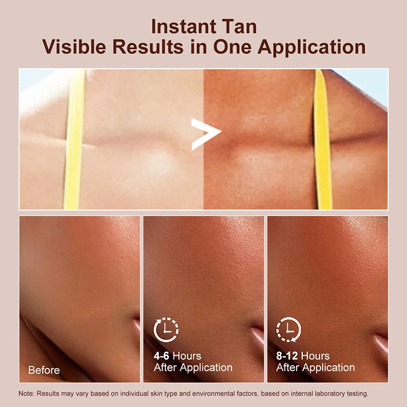Self Tanning Lotion Coconut Tanning Oil 3 IN 1 Tanning Oil Self Tanner Bronzer Non-Greasy Moisturizing Waterproof Men Women Nourishing Skin Body Care