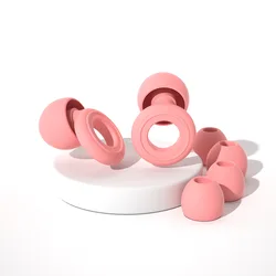 Loop Noise - Canceling Waterproof Ear Plugs for Sleep and Swim, Silicone Hearing Protection for Children (Pink)