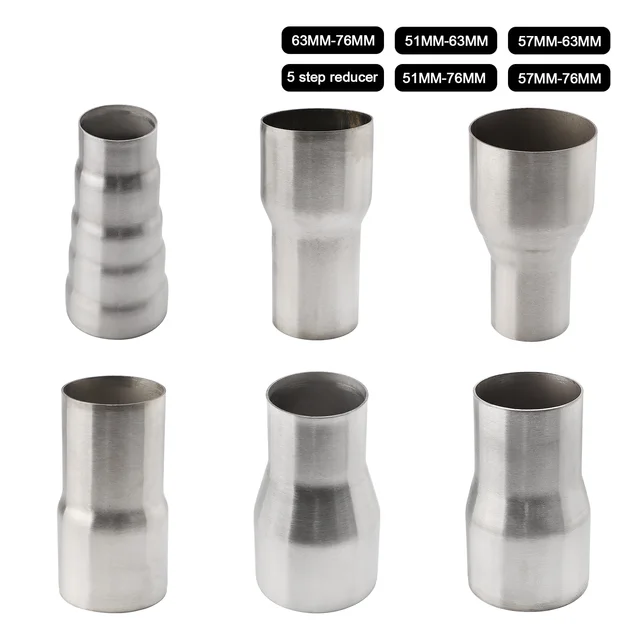 Reductor De Escape De Acero – Variantes 76mm A 55mm, 63.5mm A 55mm, 76mm A 63.5mm, 89mm A 76mm