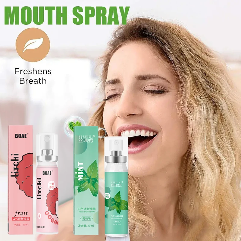 20ml Long lasting Mouth Freshener Spray Fruity Oral Spray Remove Bad Breath Portable Breath Fresh Refreshing Oral Care Wholesale 1