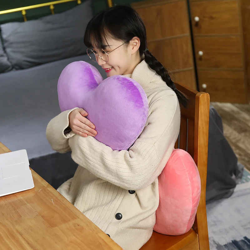 Colorful Hearts Plush Pillow Stuffed Decor Sofa Chair Seat Cushion Red Yellow Pink Green Blue Wedding Valentines' Day Lady Git 6