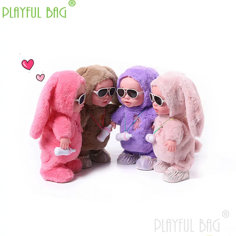 30cm robot electric plush toy children's milk bottle vinyl doll singing dancing interactive Christmas gift education toy VD108