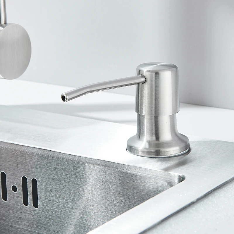 Brushed Nickel Stainless Steel Kitchen Sink Set