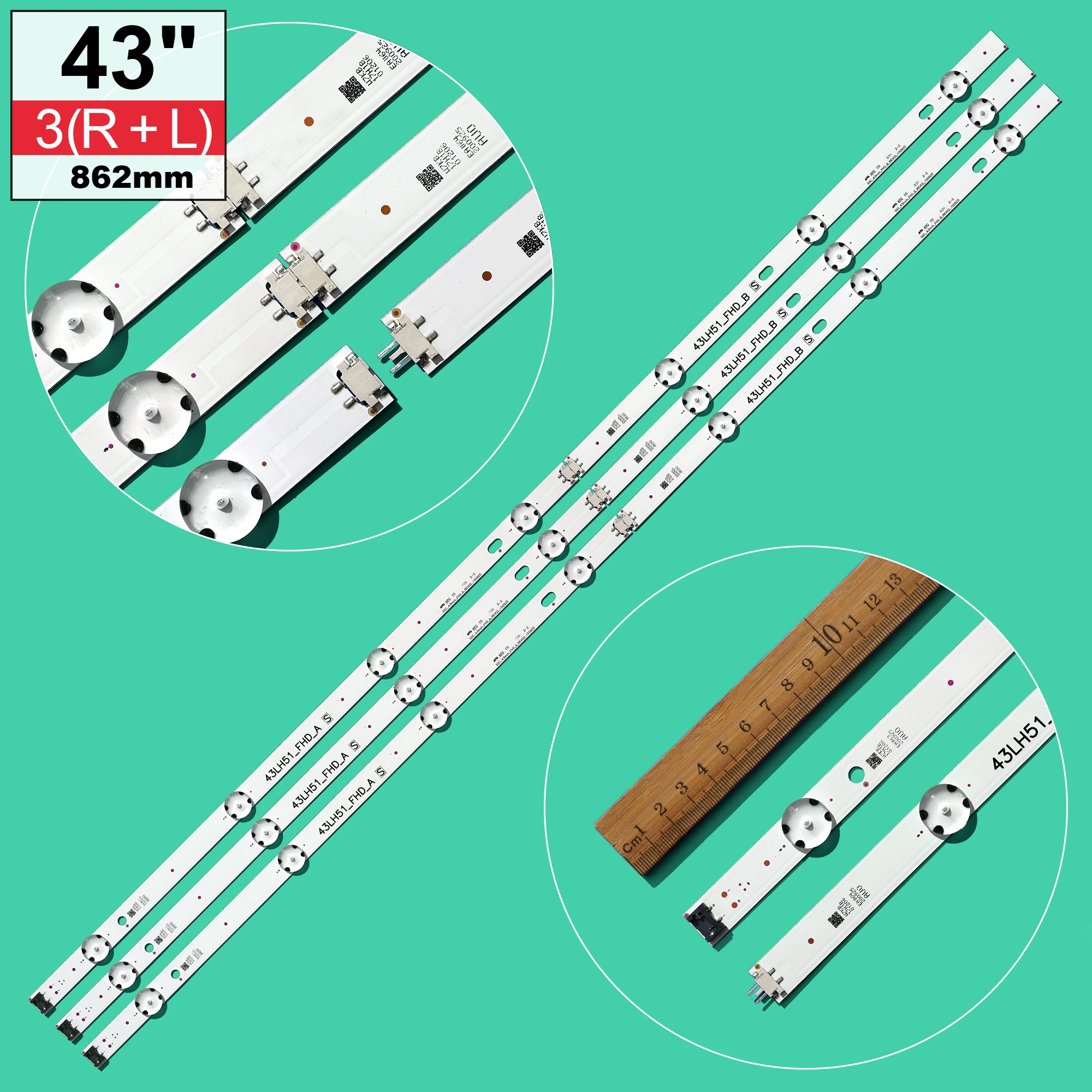 Рисунок 3 - LED backlight strip(6) for 43LF510V