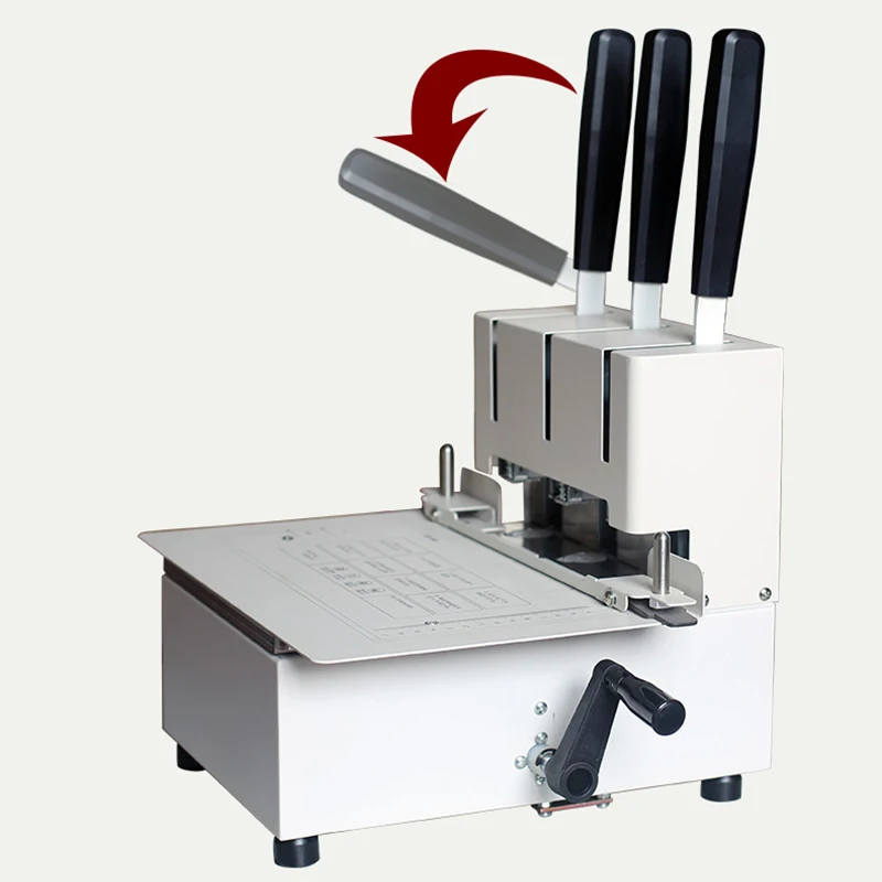 DC-5300 수동 3 홀 와이어 바인딩 기계 파일, 재무 문서 파일, 스레딩 및 펀칭 바인딩 기계