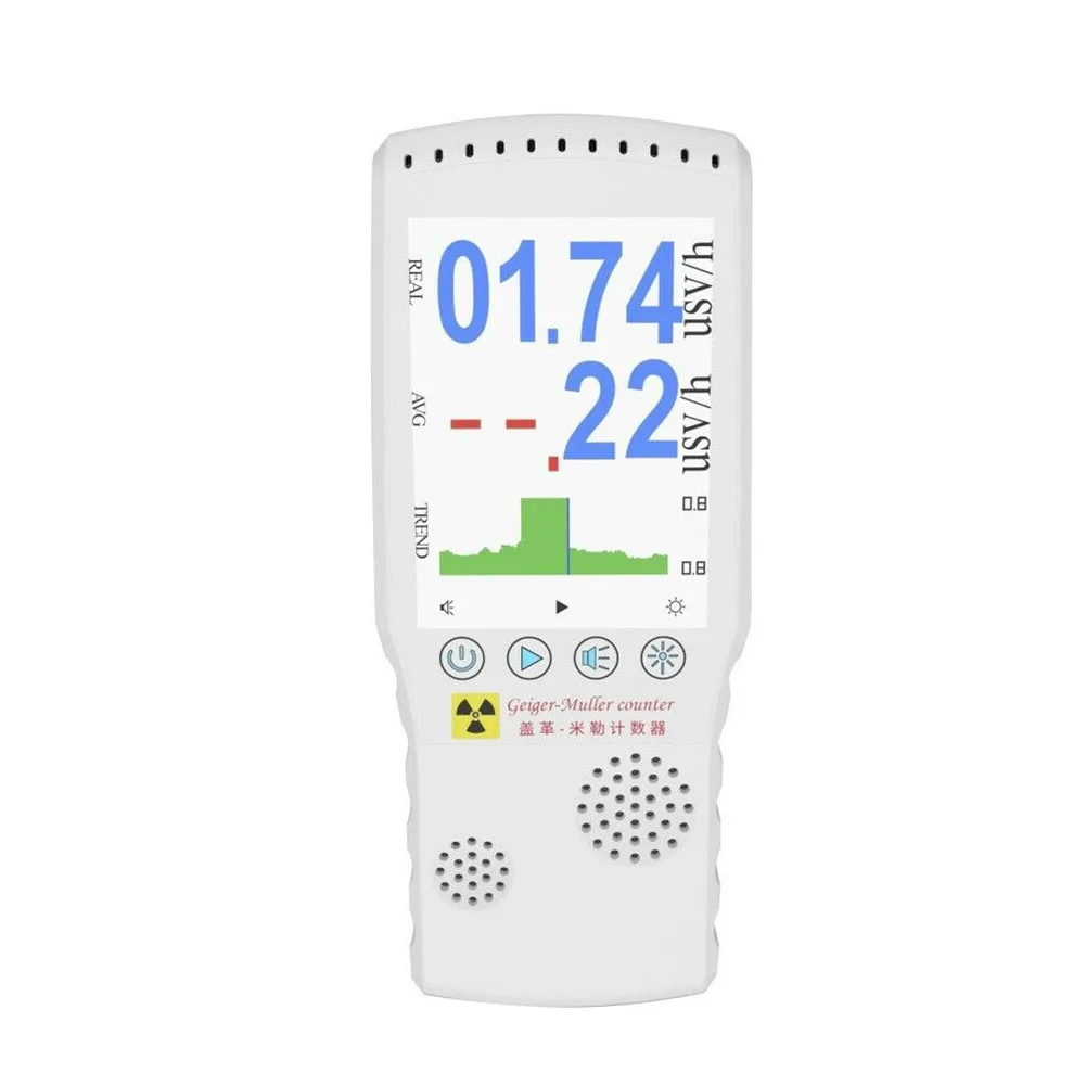 

ZN-HFS06 Nuclear Radiation Tester Geiger Counter Dosimeter Meter Β-ray X-Ray Tester Digital Display Intelligent Alarm