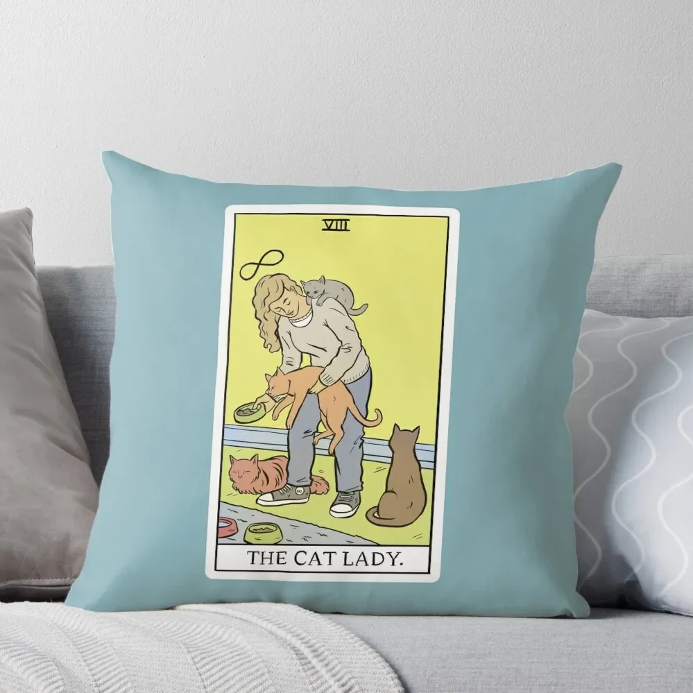 

Modern Tarot - The Cat Lady Throw Pillow ornamental pillows for living room Pillowcases Sofa Cushion