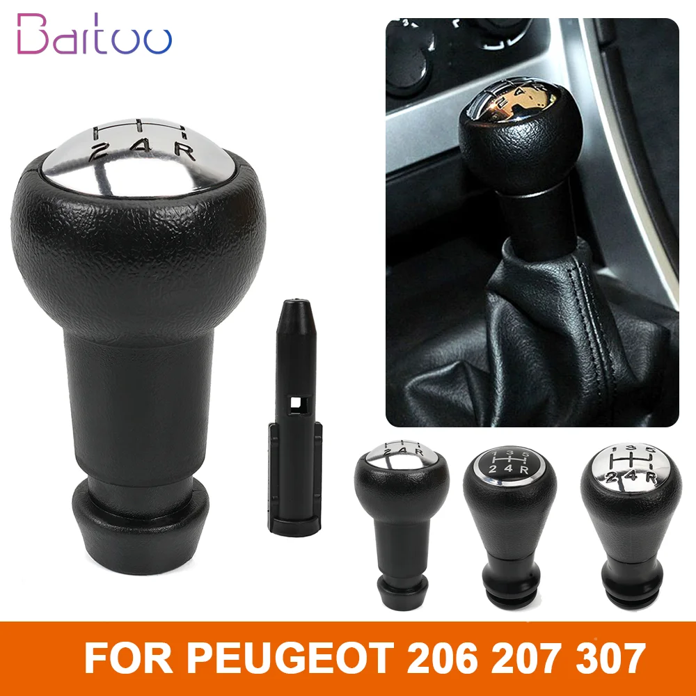 Pomello del cambio manuale per auto da corsa a 5 velocità con adattatore  per manopola della leva del cambio a bastone per Peugeot 207 307 206  Citroen C1 C3 C4 SFN144 - AliExpress