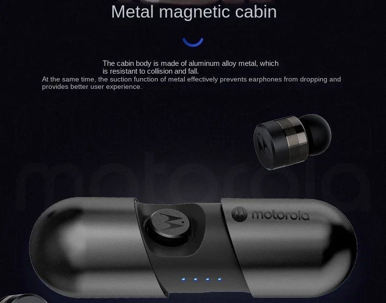 Motorola Buds400 Ear True Wireless Bluetooth Earphones for Outdoor Sports Running Music Intelligent Touch Waterproof Headphones