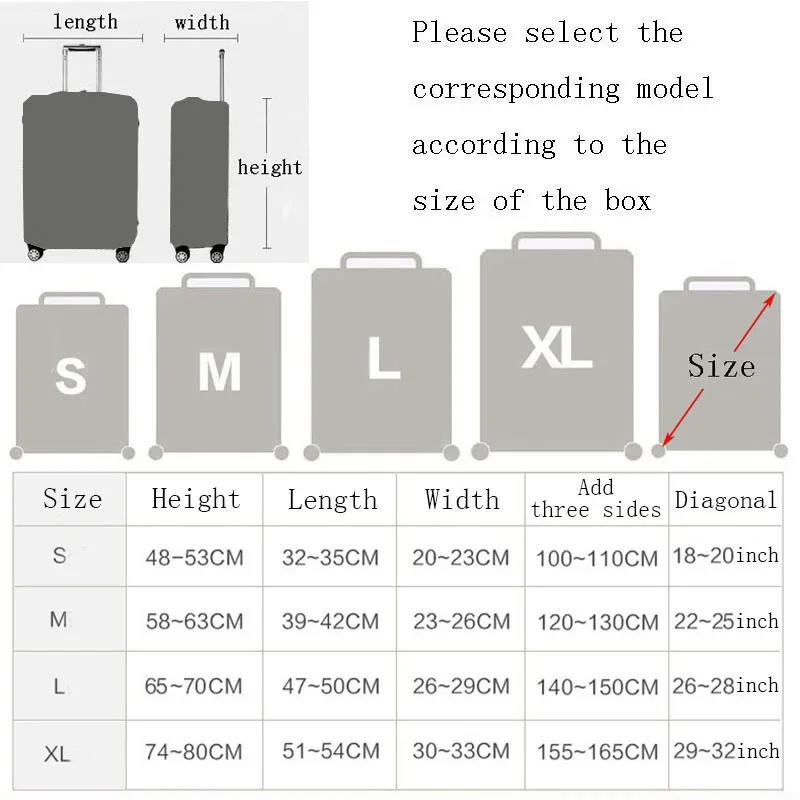 Luggage Cover Travel 3D animal pattern Luggage Protective Cover for 18-32 inch Trolley suitcase dust cover