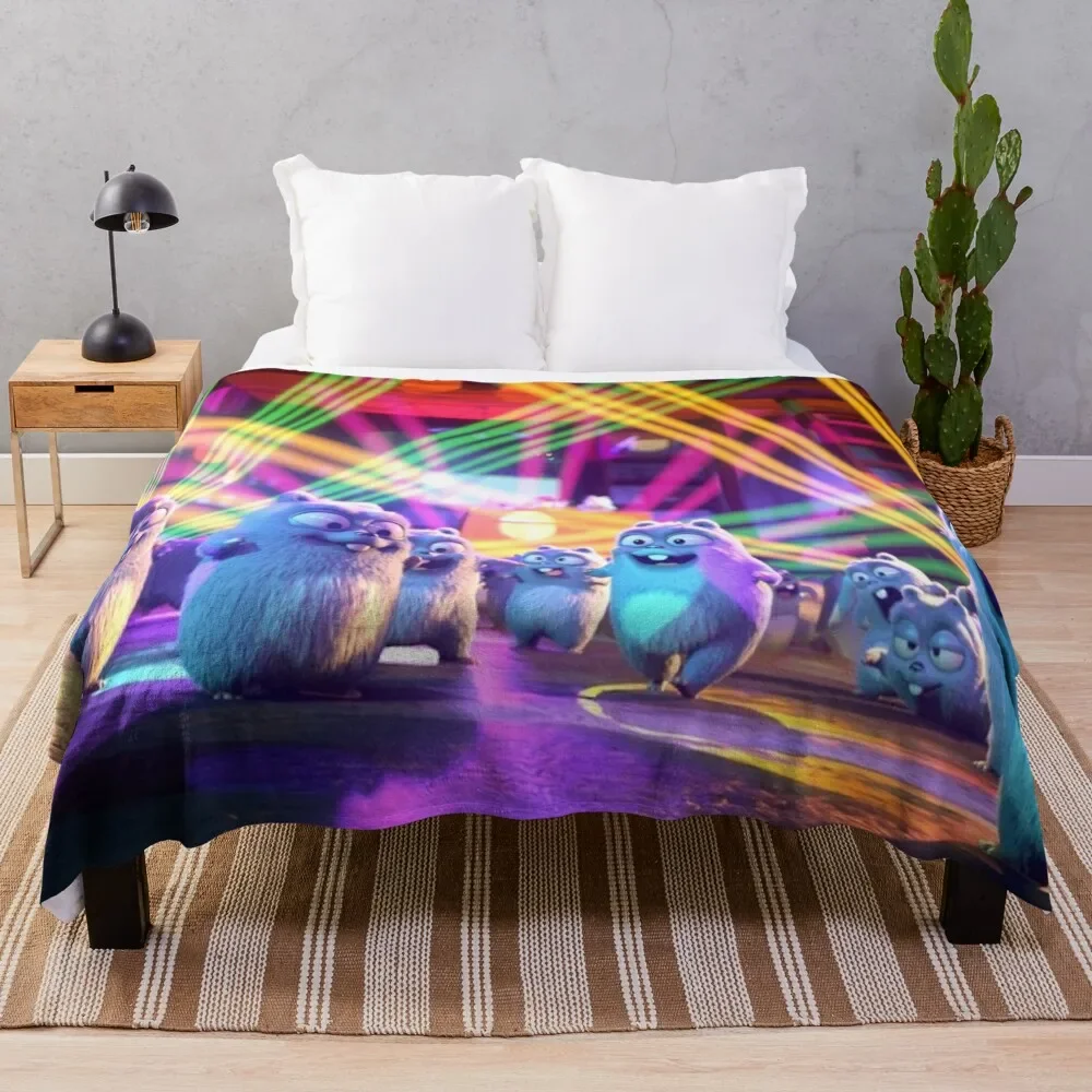 Lemmings Party Throw Blanket Peluche Sofa Throw Coperte Del Venerdì