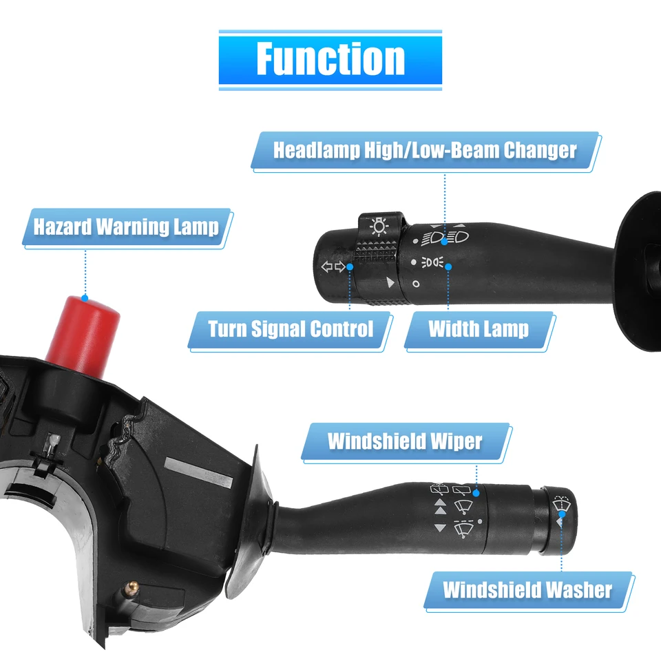 Commutateur Clignotants Colonne Direction Pour Ford Ka 2000 / Fiesta 1996 - Réf. 97FG13335CB - Remplacement Direct