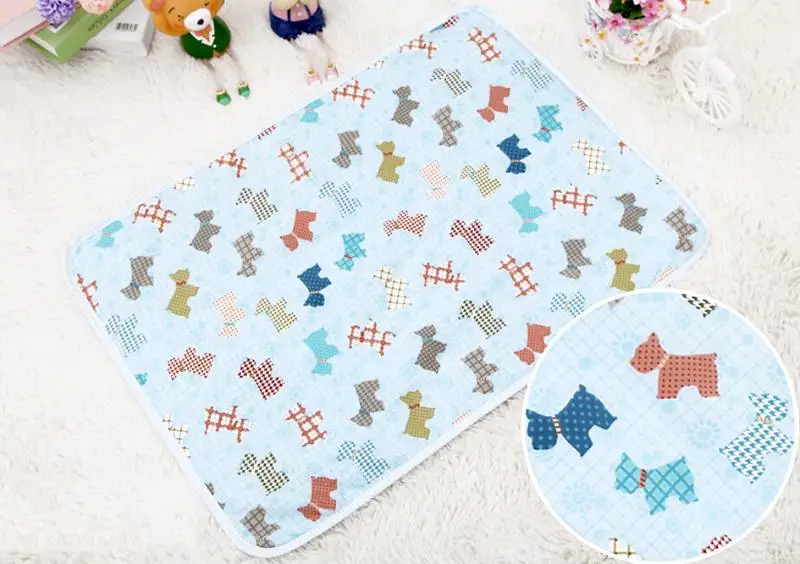 30*45cm Cotton Baby Infant Travel Home Waterproof Urine Mat Cover Burp Changing Pad