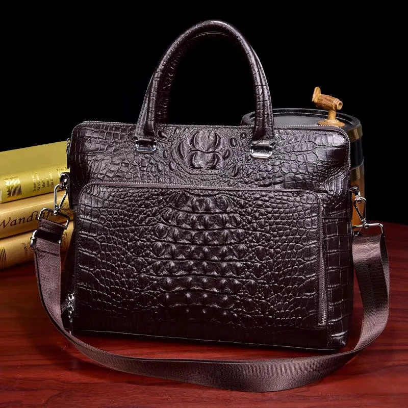 luxury-cow-leather-business-men's-briefcase-crocodile-pattern-handbag-male-shoulder-bag-genuine-leather-male-laptop-bag