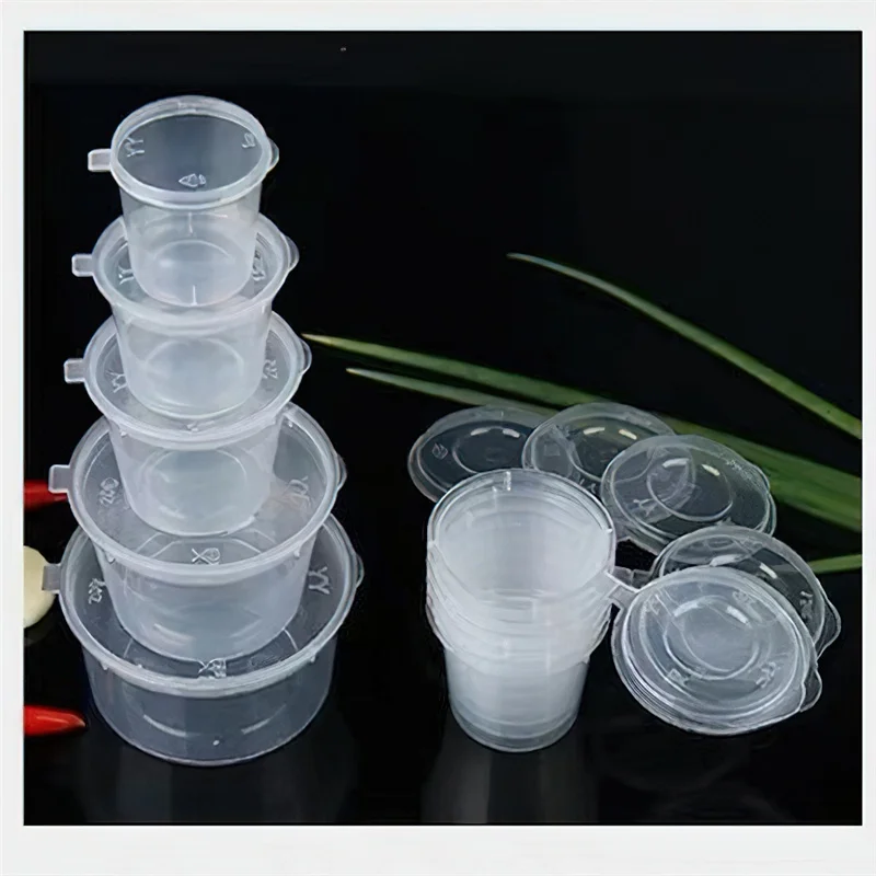 Sauce Cup Disposable Dip Box Sauce Box Sauce Sealed Plastic Leak-proof  Storage Container Transparent Takeaway Packaging Box - AliExpress