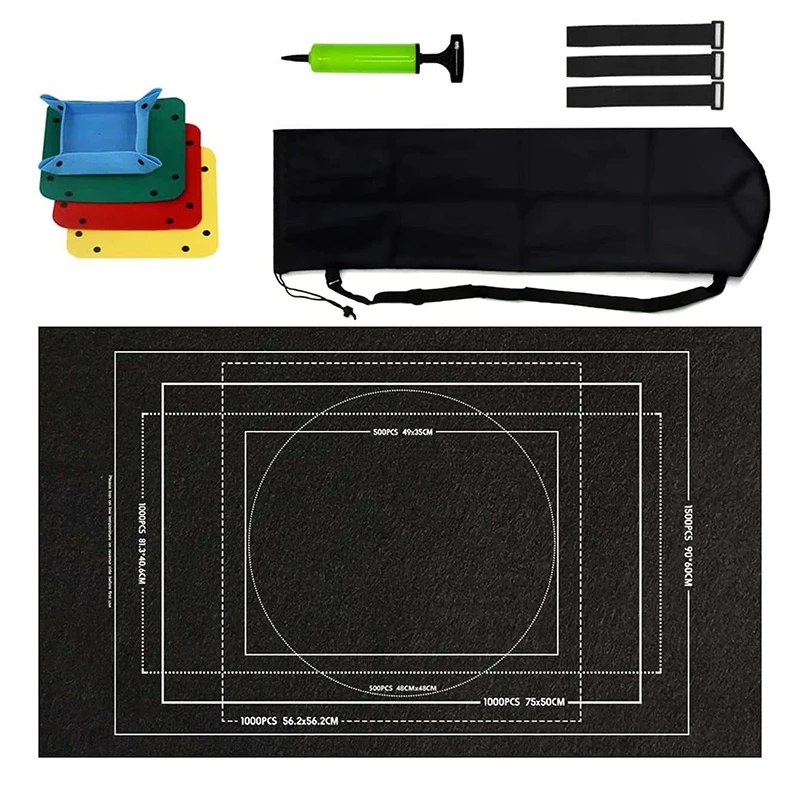 Puzzle Storage Mat Portable Storage Blanket Anti Slip Felt Fabric 1500-3000 Children Adults Puzzle Fragments Applicable TMZ 2
