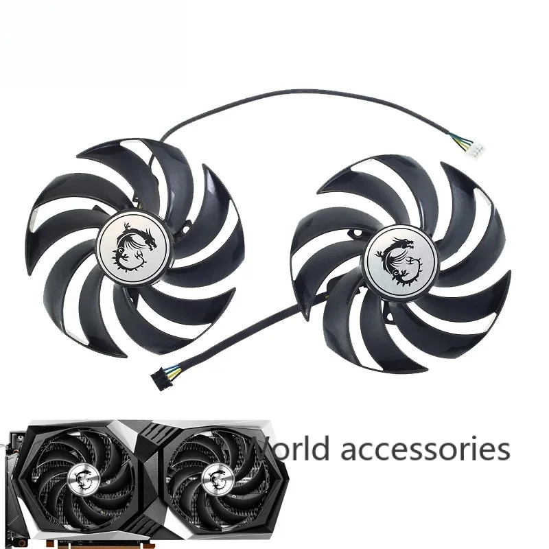 Accessori Di Raffreddamento Della Scheda Grafica Muslim95 Mm 4Pin Rtx3060 Ti Gpu Fan Per Msi Radeon Rx 6700 Xt Gaming X Geforce Rtx 3060