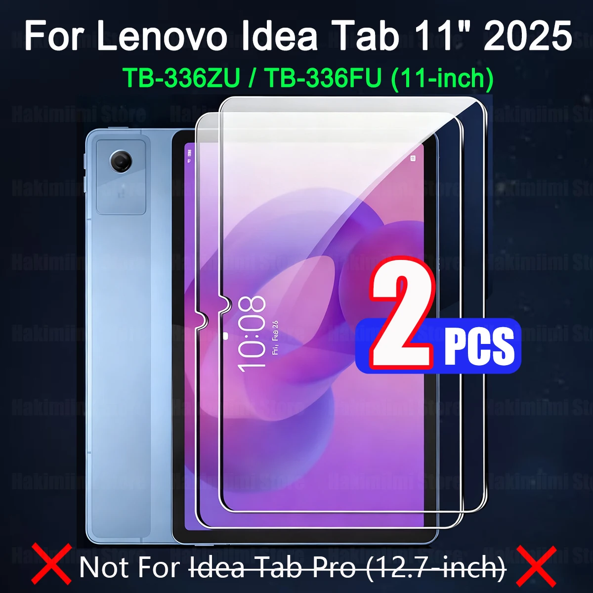 11 Anti-Fall HD Clear Tempered Glass Screen Protector, Bubble-Free